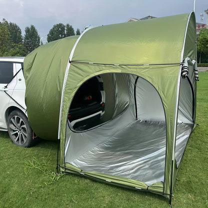 Waterproof Car Camping Tent - Quick-Opening, Self-Driving Sunshade, Spacious Outdoor Shelter with Easy Setup and Takedown, Ideal for Family Camping Trips and Road Adventures