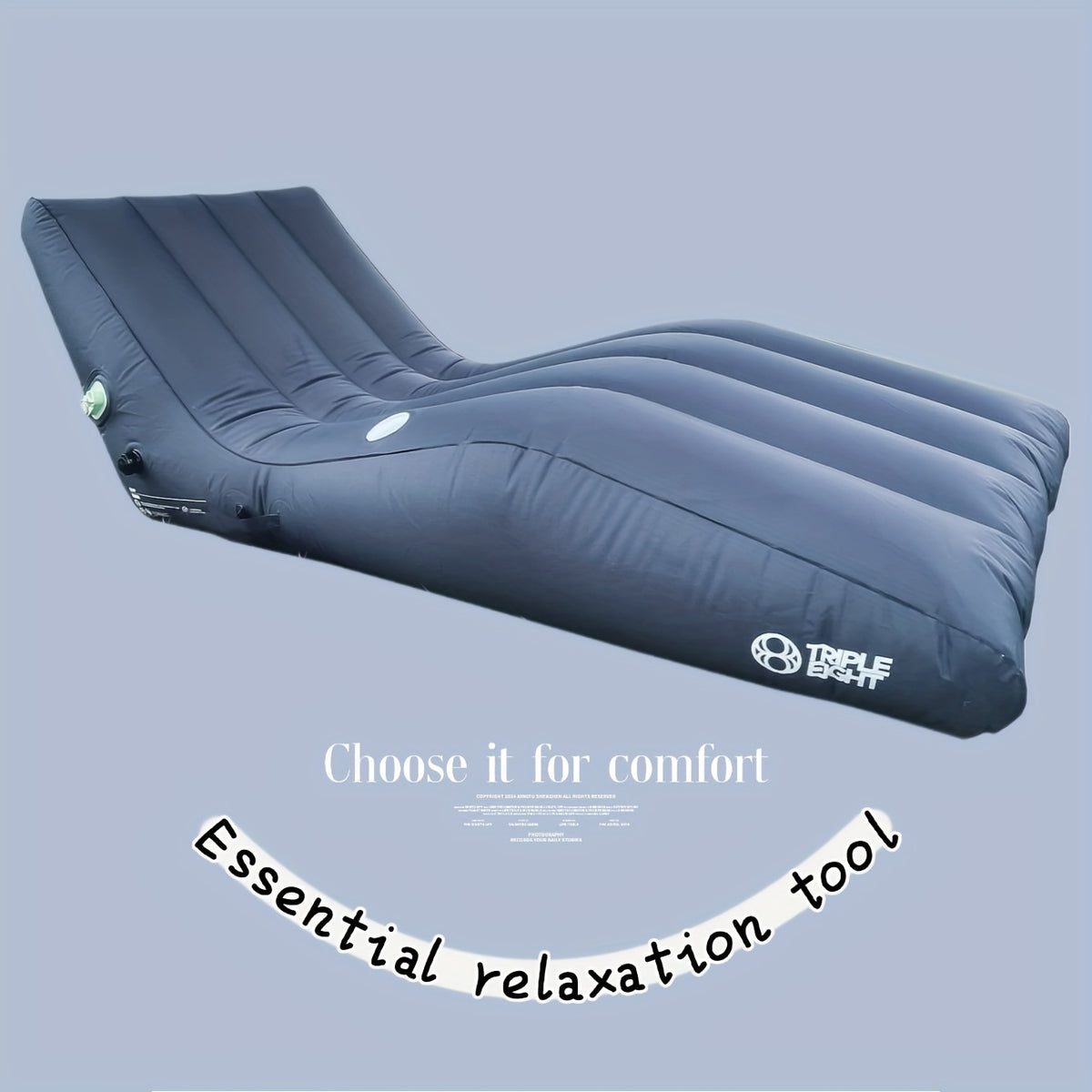 Camping Air Mattress | USB Rechargeable Self-Inflating Lounger for 2 | Compact & Portable PVC Sleeping Pad with Built-in Foot Pump | Includes Carry Bag | Ideal for Outdoor Leisure and Travel, Outdoor Relaxation | Comfortable