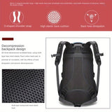 15.85gal Hiking Backpack – Durable Nylon Travel Bag with Shoe Compartment & Bottle Holder