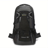 15.85gal Hiking Backpack – Durable Nylon Travel Bag with Shoe Compartment & Bottle Holder