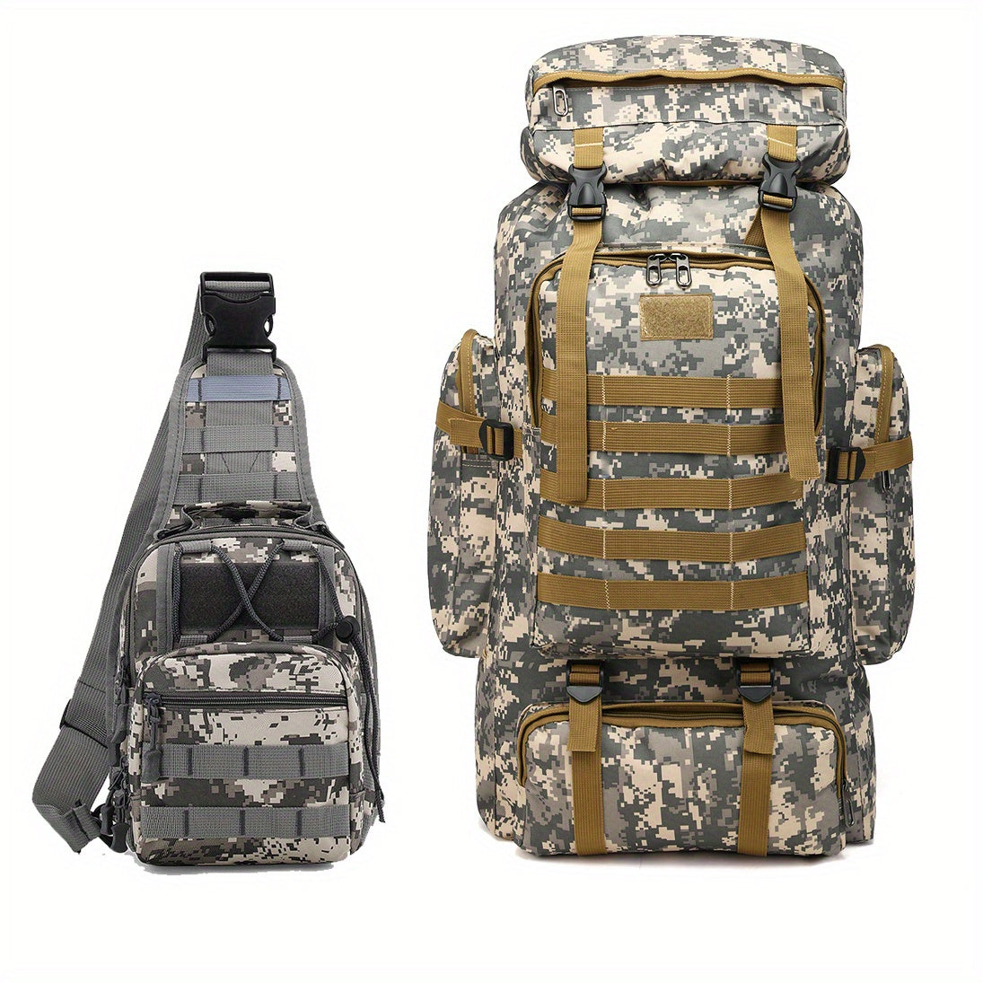 [Lightweight | Hiking] 80L Lightweight Hiking Backpack | Camping Backpack Packable Backpacking Daypack For Men Travel Climbing Outdoor Sports Tactical Backpack