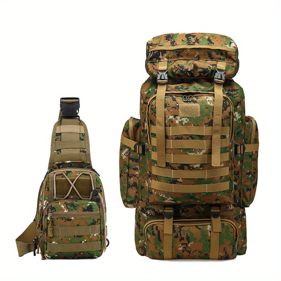 [Lightweight | Hiking] 80L Lightweight Hiking Backpack | Camping Backpack Packable Backpacking Daypack For Men Travel Climbing Outdoor Sports Tactical Backpack