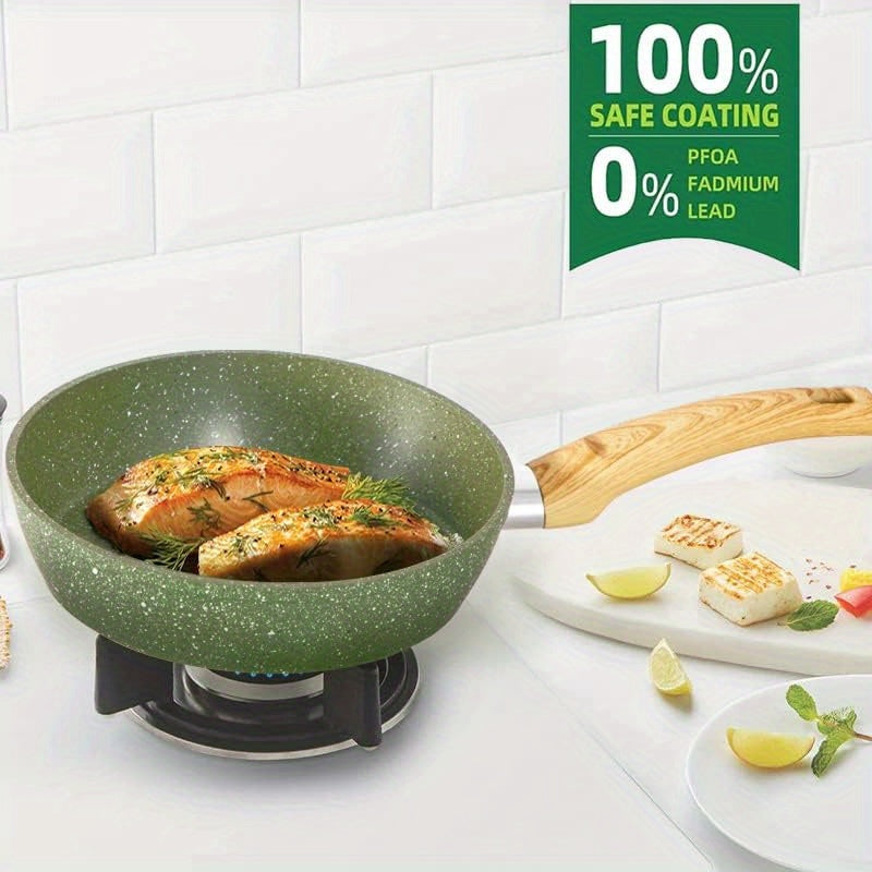 12-Piece Granite Nonstick Induction Cookware Set - Premium Aluminum Pots and Pans with Durable, Scratch-Resistant Coating, Easy Food Release, and Heat Distribution - PHIVILLA Kitchen Academy Brand