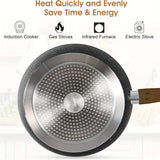 17-Piece Premium Green Granite Induction Cookware Set - Durable Aluminum Non-Stick Pots and Pans Set with Heat-Resistant Handles - PHIVILLA Brand, Easy Cleaning, and Even Heat Distribution