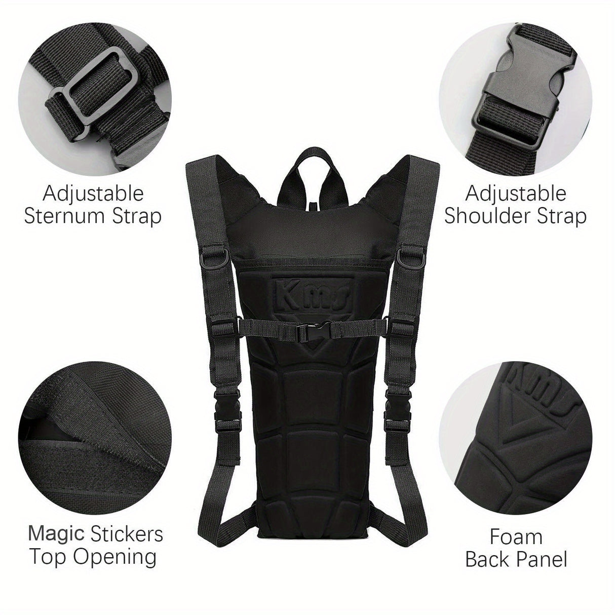 1PC 3L Hydration Backpack Water Bladder Bag Pack Cycling Outdoor Hiking Camping Bag