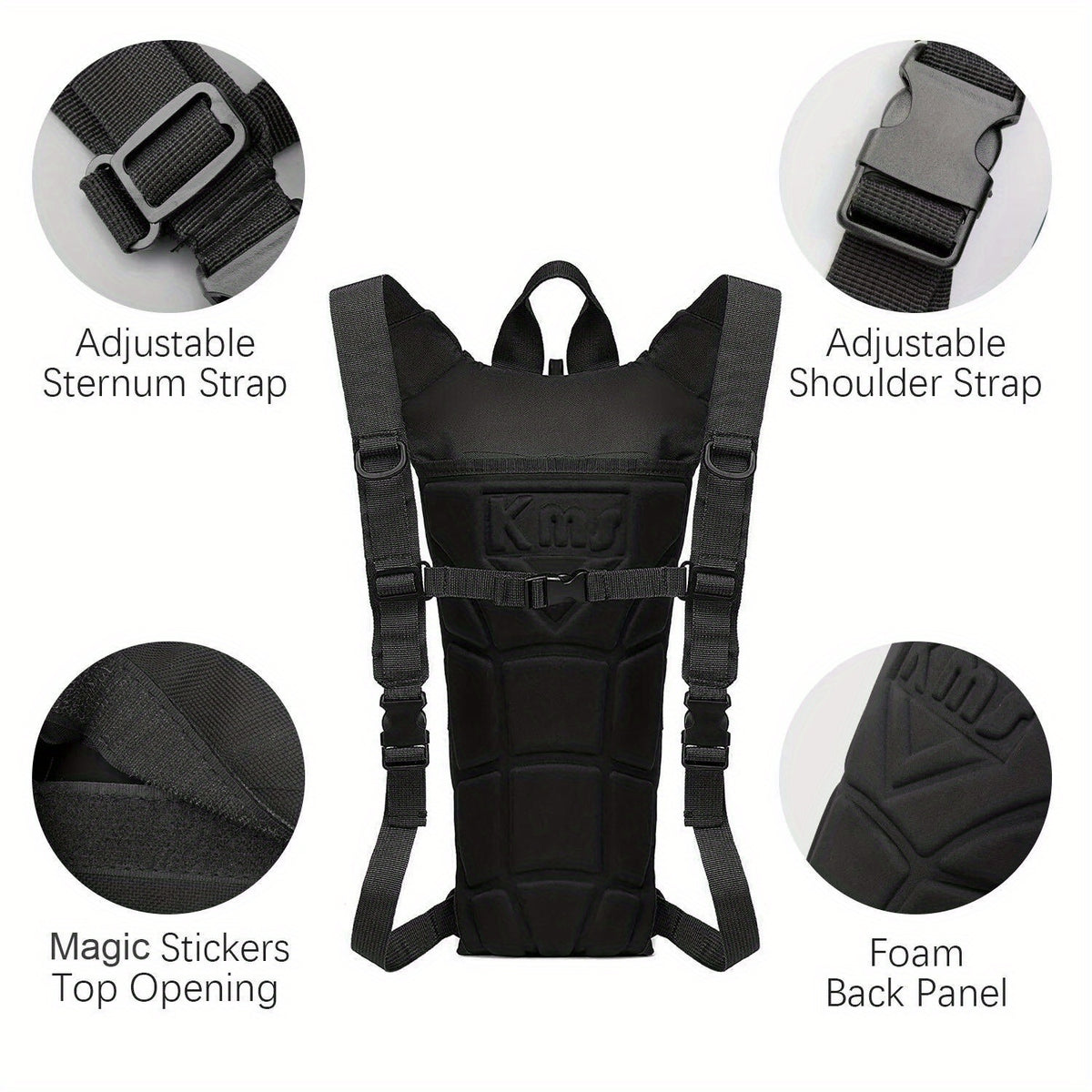 1PC 3L Hydration Backpack Water Bladder Bag Pack Cycling Outdoor Hiking Camping Bag