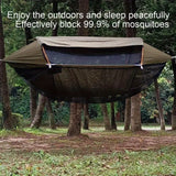 1pc Black Hammock Mosquito Net - Lightweight, Portable, and Durable Mesh Protection for Outdoor Camping, Travel, and Relaxation - Fits All Hammocks, Easy Setup with Adjustable Elastic Bungees, Hammocks for Outside