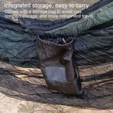 1pc Black Hammock Mosquito Net - Lightweight, Portable, and Durable Mesh Protection for Outdoor Camping, Travel, and Relaxation - Fits All Hammocks, Easy Setup with Adjustable Elastic Bungees, Hammocks for Outside