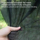 1pc Black Hammock Mosquito Net - Lightweight, Portable, and Durable Mesh Protection for Outdoor Camping, Travel, and Relaxation - Fits All Hammocks, Easy Setup with Adjustable Elastic Bungees, Hammocks for Outside