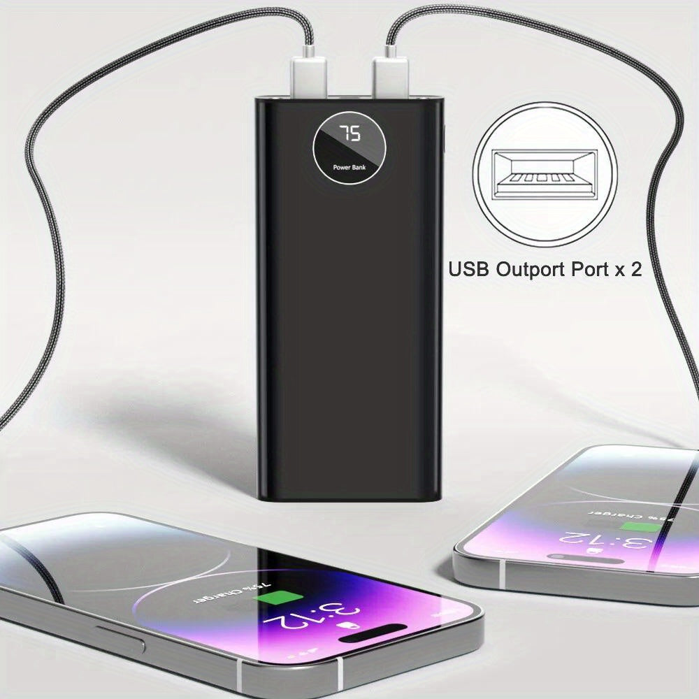 10000mAh Portable Power Bank USB LCD External Battery Charger For Cell Phone