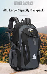40L Men's Travel Backpack – Large-Capacity Outdoor Bag for Hiking, Camping & Mountaineering