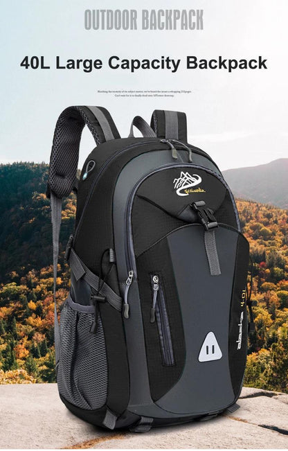 40L Men's Travel Backpack – Large-Capacity Outdoor Bag for Hiking, Camping & Mountaineering