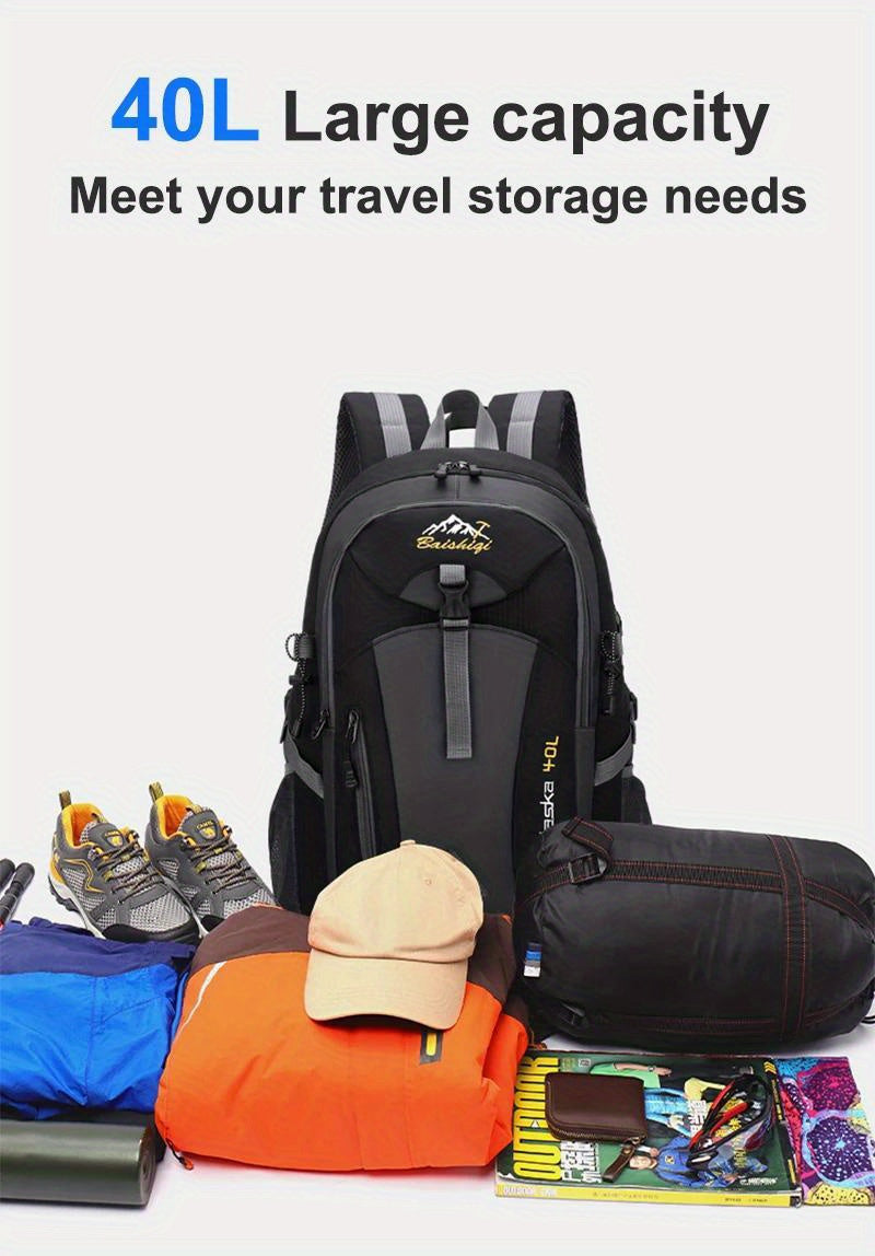 40L Men's Travel Backpack – Large-Capacity Outdoor Bag for Hiking, Camping & Mountaineering