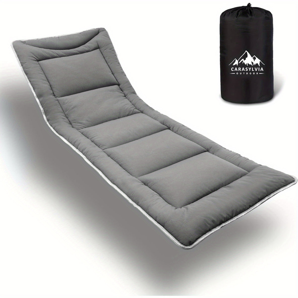 Cot Mattress for Camping - Extra Thick Camping Sleeping Pad for Outdoor, Soft Portable Cot Pad, Non-Slip Camping Mattress Pad (75''x30'') Camping Accessories
