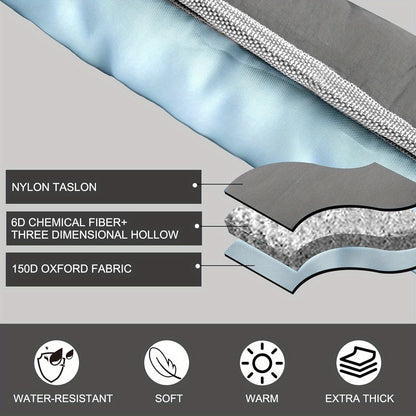 Cot Mattress for Camping - Extra Thick Camping Sleeping Pad for Outdoor, Soft Portable Cot Pad, Non-Slip Camping Mattress Pad (75''x30'') Camping Accessories