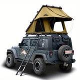 Adventurer Rooftop Tent Hardshell with Luggage RacksandReplaceable Rain Flies, Truck Bed Tent for Camping, Pop Up Overland Roof Top Tents for Truck Jeep SUV Car Van Wrangler Tacoma