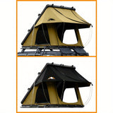 Adventurer Rooftop Tent Hardshell with Luggage RacksandReplaceable Rain Flies, Truck Bed Tent for Camping, Pop Up Overland Roof Top Tents for Truck Jeep SUV Car Van Wrangler Tacoma