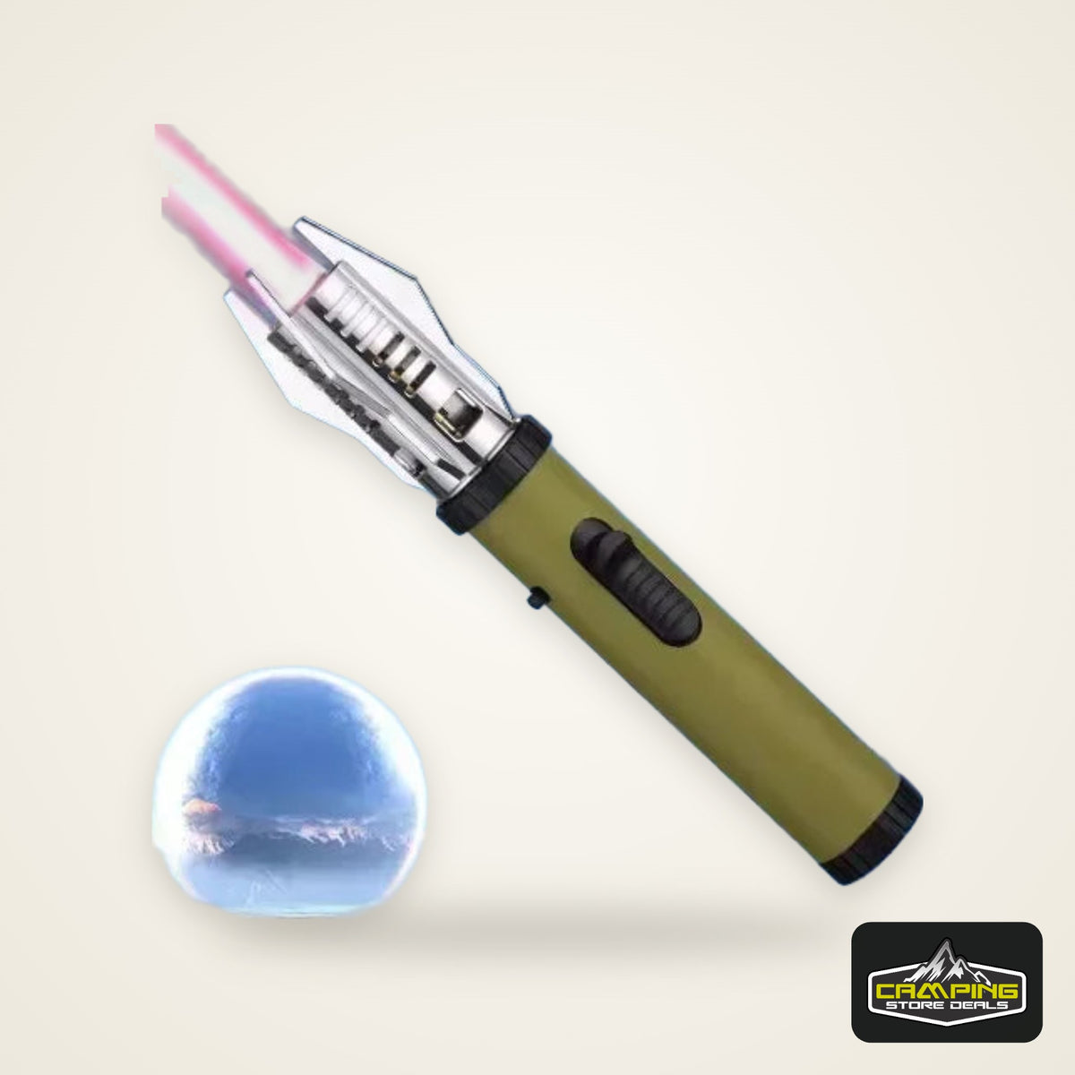 1800°High Temperature Spray Gun Butane Gas Lighter Metal Outdoor Windproof Blue Powerful Flame Torch Jet Lighter Welding Tool