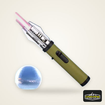 1800°High Temperature Spray Gun Butane Gas Lighter Metal Outdoor Windproof Blue Powerful Flame Torch Jet Lighter Welding Tool