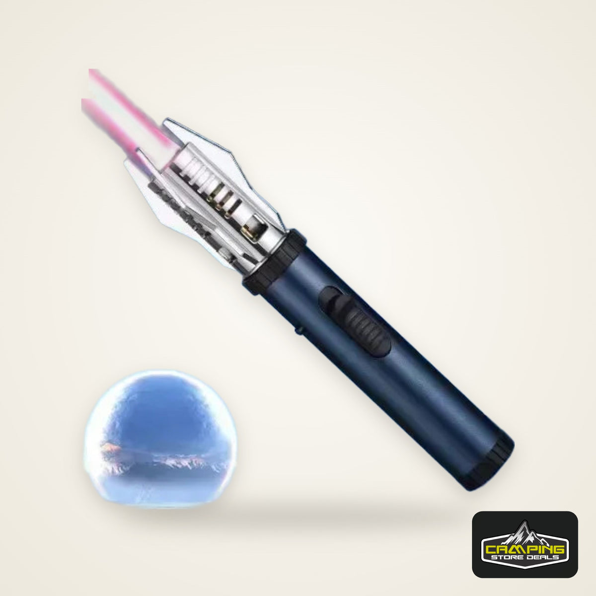 1800°High Temperature Spray Gun Butane Gas Lighter Metal Outdoor Windproof Blue Powerful Flame Torch Jet Lighter Welding Tool