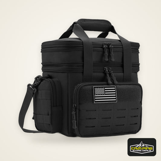 18L Tactical Lunch Box for Men Expandable Heavy Duty Insulated Cooler Bag Leakproof Thermal Bag Work Camping Outdoor Picnic