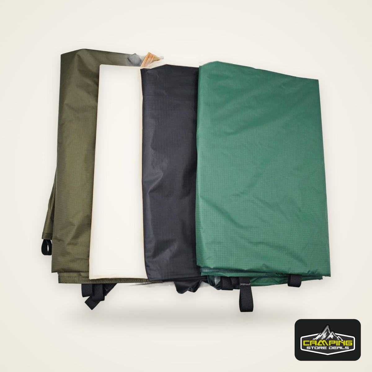 19 Hang Point Tarp Waterpoof Survival Bushcraft Sun Shelter Beach Shade Tent Outdoor Canopy Backpacking Tourist Awning 4x4 3x3m