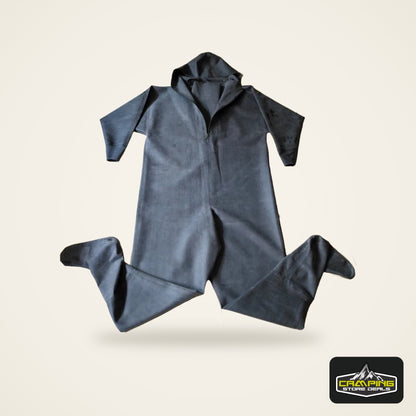 1mm Rubber Zip Wader Suit with Socks