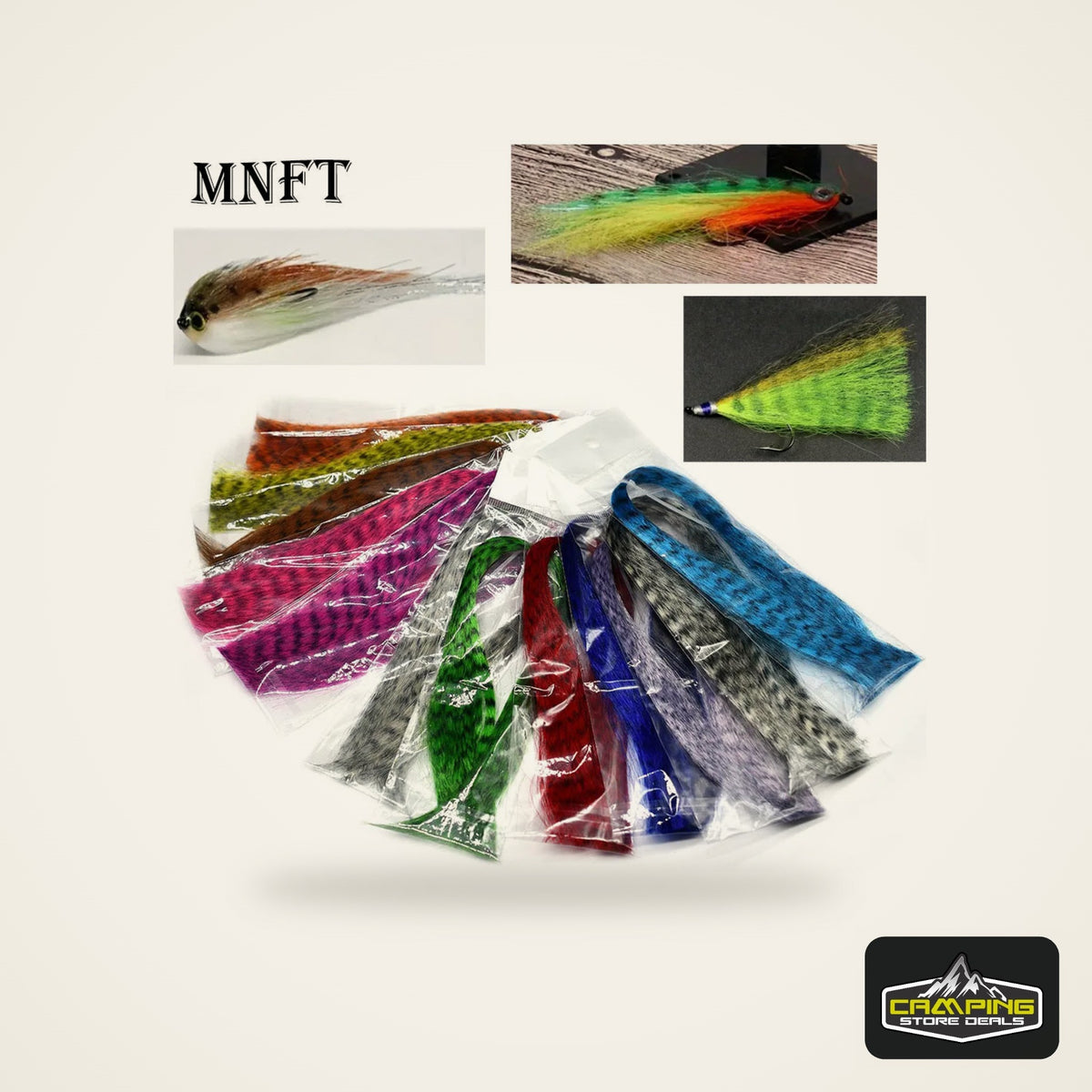 MNFT Zebra Grizzly Streamer Fibers (12 Colors)