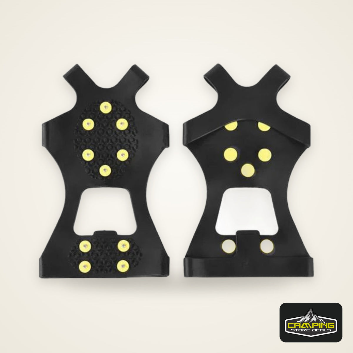1Pair 10 Studs Anti-Skid Snow Ice Thermo Plastic Elastomer Climbing Shoes Cover Spikes Grips Cleats Over Shoes Covers Crampons