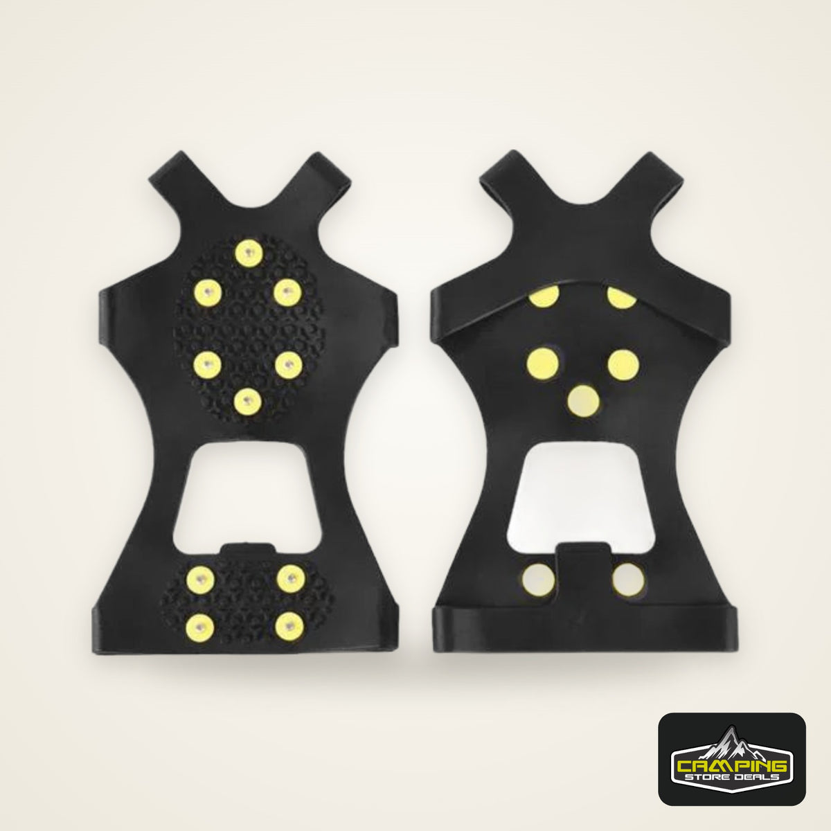1Pair 10 Studs Anti-Skid Snow Ice Thermo Plastic Elastomer Climbing Shoes Cover Spikes Grips Cleats Over Shoes Covers Crampons
