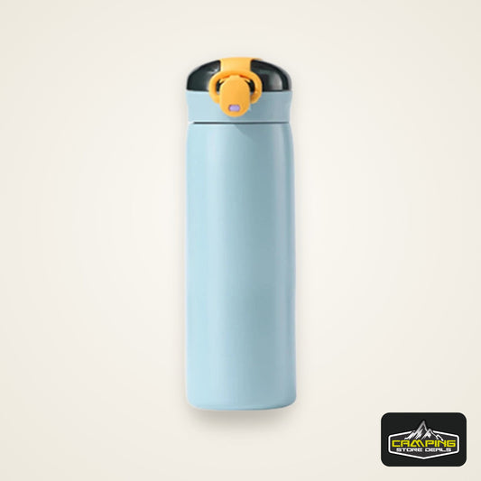 1pc 320/460ML Stainless Steel Thermal Bottle Portable Kids Straw Mug Cold and Hot Thermal Thermos Student Water Bottle