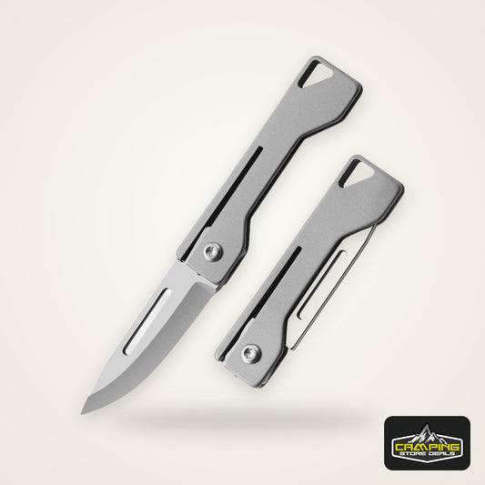 1pc EDC Titanium Mini folding knife pocket knive thin pocket knife pocket knife for women Fruit knives