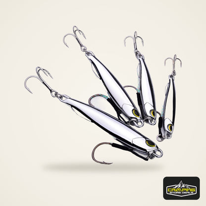 PRO BEROS Electroplated Spoon Metal Jig (10-80g)