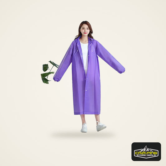 1pc Hooded Rain Coat Women Men Impermeable Thickened Waterproof Tourism Outdoor Hiking Rain Poncho Outdoor Products