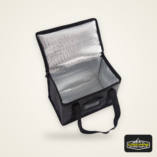 1pc Large Insulated Picnic Bags, Thermal Food Cooler Tote for Outdoor Camping Beach, Leakproof Portable Cooler Bag with Zipper