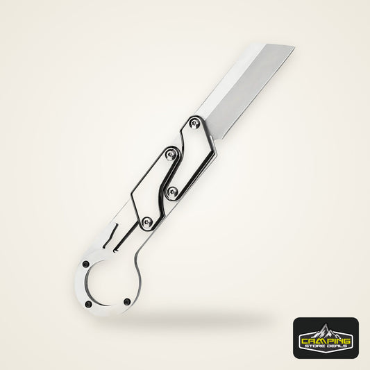 1pc, Multifunctional Folding Knife, Stainless Steel Pocket Knife, Creative Deformation Knife, Outdoor Survival Knife
