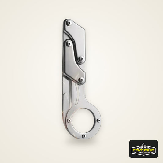 1pc, Multifunctional Folding Knife, Stainless Steel Pocket Knife, Creative Deformation Knife, Outdoor Survival Knife