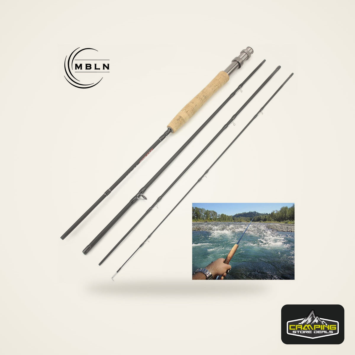 Ultralight 4-Section Carbon Fly Rod