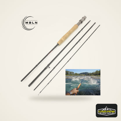 Ultralight 4-Section Carbon Fly Rod