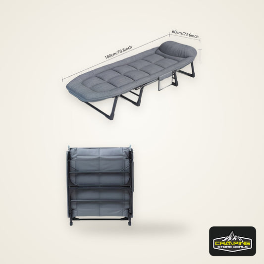 1pc Sleeping Cots For Adults, Portable & Foldable Bed With Mattress And Pillow, Heavy Duty Sturdy Frame For Camping, Travel, Room, Office