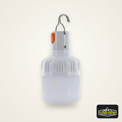 1PC USB Rechargeable 60W LED Camping Light Bulb Hanging Hook Emergency Lantern Portable Tent Lamp Outdoor Camping Night Market