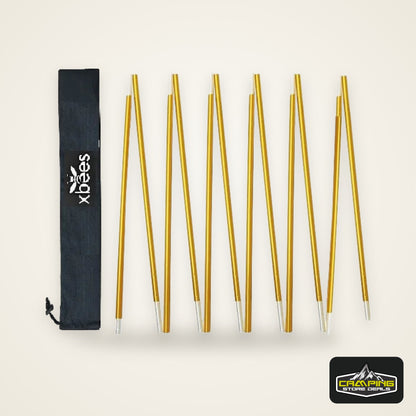 1pcs Xbees Tent Pole 8.5/9.5/11mm Camping Aluminum Alloy Tent Pole 360/400/440CM Camping Essential Accessories