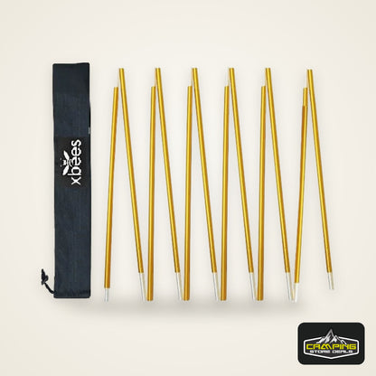 1pcs Xbees Tent Pole 8.5/9.5/11mm Camping Aluminum Alloy Tent Pole 360/400/440CM Camping Essential Accessories