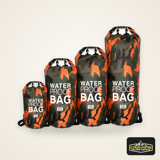 2/5/10/15/20/30L Outdoor Camouflage Waterproof Portable Rafting Diving Dry Bag Sack PVC Coated Swimming Bags for River Trekking