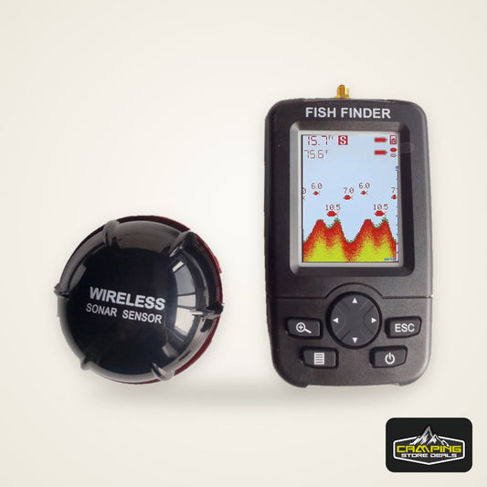 2-in-1 Portable Fish Finder: Wireless Castable Sonar + Wired Transducer