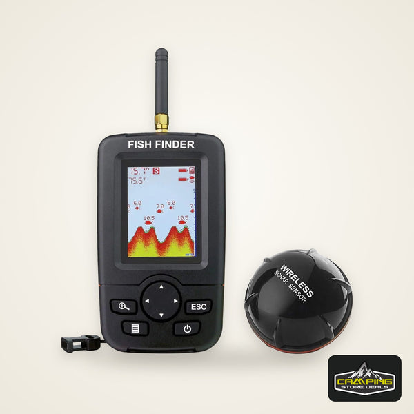 2-in-1 Portable Fish Finder: Wireless Castable Sonar + Wired Transducer
