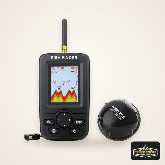 2-in-1 Portable Fish Finder: Wireless Castable Sonar + Wired Transducer