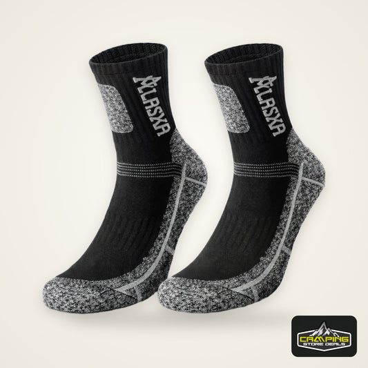 2 Pairs Winter Thermal Men Sports Socks Outdoor Warm Cycling Running Hiking Skiing Breathable Professional Crew Socks