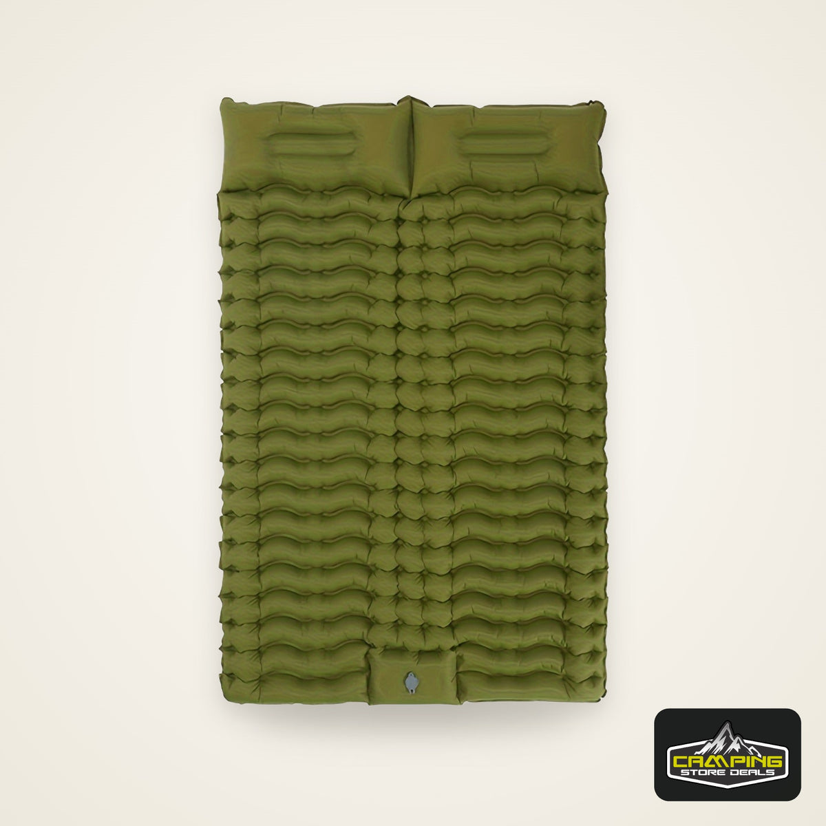 2 Person Ultralight Inflating Double Sleeping Pad For Camping With Pillow, Waterproof Camping Mattress, Foot Pump, Backpacking Hiking Tent Car Outdoor