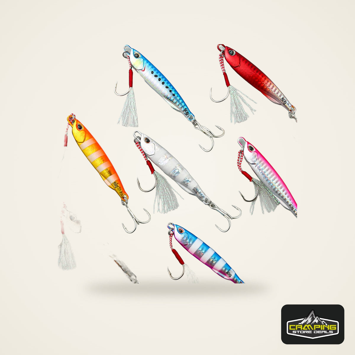 Atriptime Metal Cast Jig Spoon (10-50g)